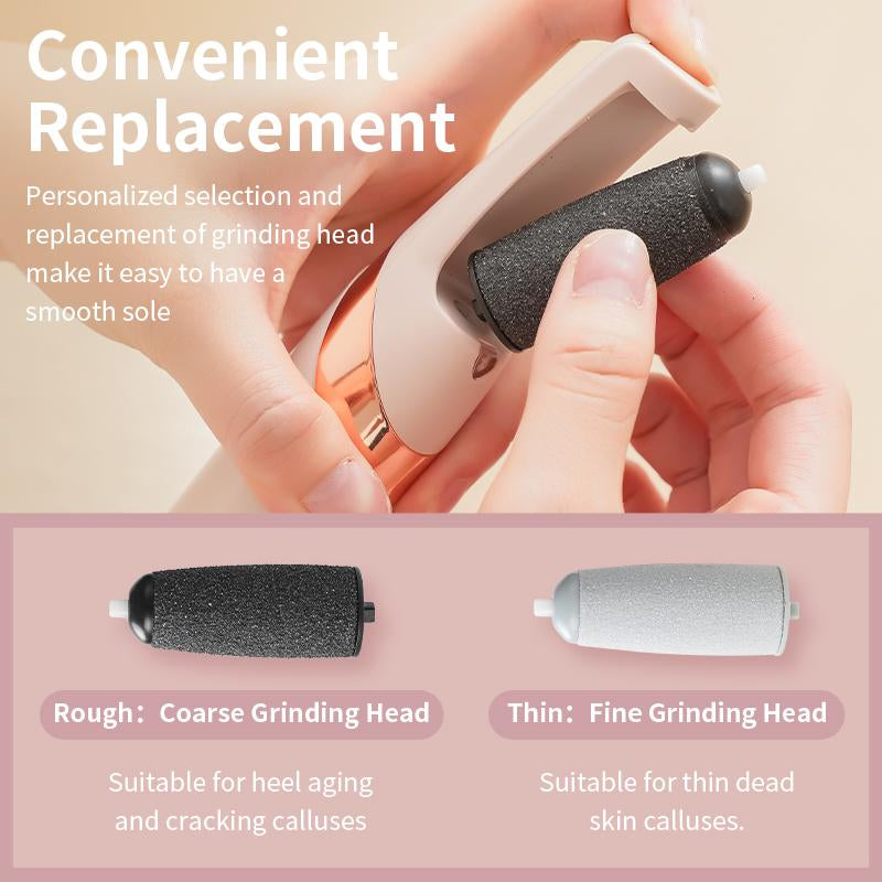 Varolan Electric Foot Grinder, Rechargeable Foot Callus Remover, Electric Foot Callus Remover Kit Foot File, Cordless Pedicure Machine, Portable Foot Files Cleaning Tool for Home and Travel, Mother'S Day Gift, Valentine'S Day Gift